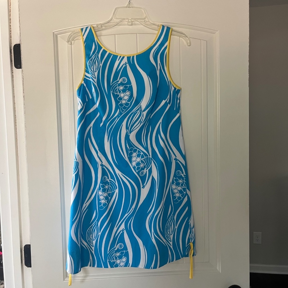 Lily Pulitzer Resort White Joe Fish Delia Shift Dress